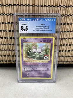 Pokemon CGC 8.5 NM/MINT+ Mew 53/108 League Challenge 4th Place Holofoil 2016 - Image 1