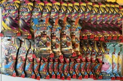 (35) x Mega Evolution Sleeved Booster Pack Sealed Pokemon Lot - Mixed Art + 3 JT - Image 1