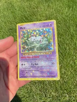 Mew 53/108 ?? HEAVY HOLO BLEED ?? Near Mint Pokemon XY Evolutions - Image 2