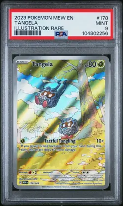 PSA 9 Tangela 178 Illustration Rare Pokemon 2023 Pokemon Mew En-151 - Image 1
