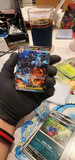 Mega Charizard X EX SIR 125/094 Phantasmal Flames English Full Art Mint Pokemon - Image 3