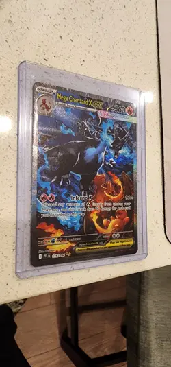 Mega Charizard X EX SIR 125/094 Phantasmal Flames English Full Art Mint Pokemon - Image 4