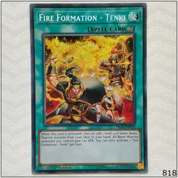 Fire Formation - Tenki - FIGA-EN028 - Secret Rare 1st Edition Yugioh - Image 1