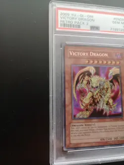 Yugioh Victory Dragon 2009 Secret Rare Retro Pack 2 RP02-EN098 PSA 10 Gem Mint - Image 2