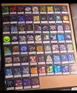 67 Card Yugioh Tcg Ccg Lot All Foil Secret Rare Black Number Cards - Image 1