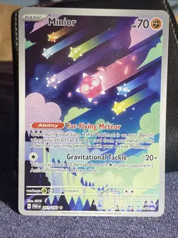 Pokemon TCG Minior Card 201/182 Paradox Rift Holo Illustration Rare NM Condition - Image 1