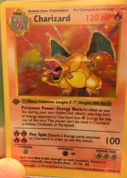 Charizard 1999 Base Set 1st edition 4/102 Pokemon Card - Image 1