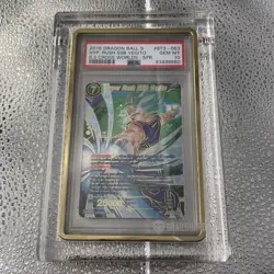 hyper rush ssb vegito bt3-063 spr psa 10 dragon ball super card game dbs bgs 10 - Image 3
