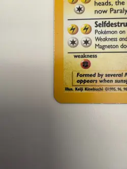 Magneton Pokemon Card Holo 9/102 Base Set Rare 1999-2000 Print Original LP/MP - Image 5