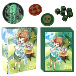 Pokemon Juniper Accessory Bundle :Deck Box Card Sleeves Flip Coin Markers & Dice - Image 1