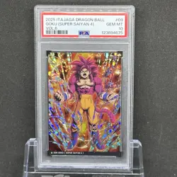PSA 10 Japanese Dragon Ball Itajaga Card Son Goku Super Saiyan 4 Secret Rare - Image 1