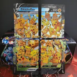 Pikachu V-Union [Set of 4] SWSH: Sword & Shield Promo Cards Holo - Image 1