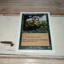 Magic The Gathering - CCG - SEEKER OF SKYBREAK, ELF With Protective Cover - Image 1