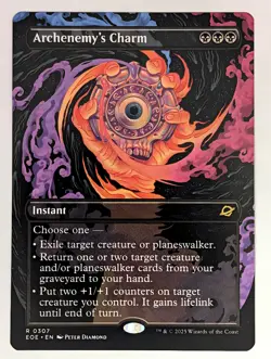 (Normal) Archenemy's Charm (Borderless) (307) Edge of Eternities Mtg NM - Image 1
