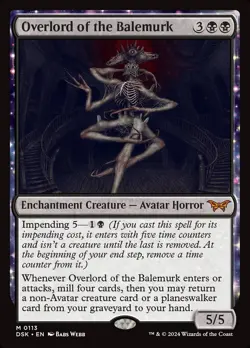 2024 MTG Duskmourn: House of Horror 0113 Overlord of the Balemurk Mythic - Image 1