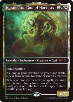 2020 MTG Magic Secret Lair Karametra, God of Harvests Mythic FOIL - Image 2