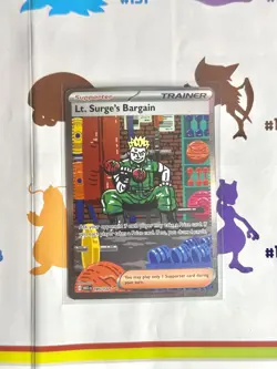Pokemon 2025 Mega Evolution Lt. Surge’s Bargain 185/132 Holofoil - Image 1