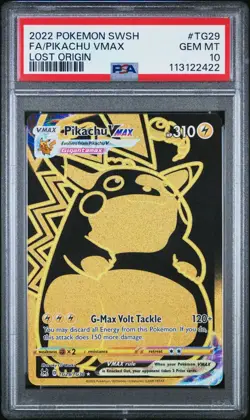 Pokemon Pikachu Vmax TG29/TG30 Lost Origin Graded PSA 10 - Image 1