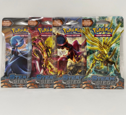 Pokemon TCG XY Steam Siege 4 Sleeved Booster Packs Art Set - Image 1