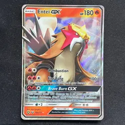Pokemon Entei GX 10a/73 + Raikou GX SM121 S&M Promo Holo Near Mint - Image 4