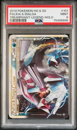 Pokemon Palkia & Dialga Legend 101/102 102/102 BOth Pieces Graded PSA 9/9 - Image 2