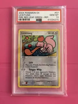 Pokemon Ex Lickitung Reverse Foil Fire Red Leaf Green Psa 10 Gem Mint Eng Pop 21 - Image 1