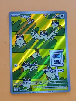 Pokemon Scarlet & Violet Obsidian Flames Pidgey 207/197 Illustration Rare - Image 2