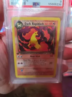 2000 POKEMON ROCKET #44 DARK RAPIDASH 1ST EDITION PSA MINT 9 - Image 4