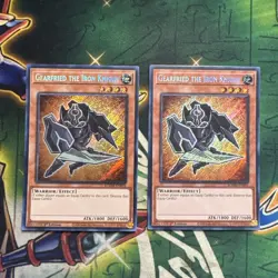 Yugioh! Gearfried the Iron Knight BLMM-EN004 x2 Secret Rare 1st Edition NM - Image 1