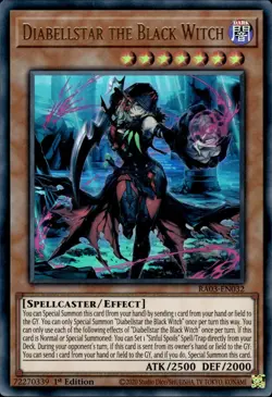 Diabellstar The Black Witch - Ultra Rare 1st Edition RA03-EN032 - NM - YuGiOh - Image 1