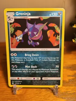 Greninja Holo Rare Card 117/214 Sun & Moon Unbroken Bonds 2019 - Image 1