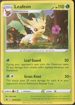 Leafeon SWSH191 SWSH: Sword & Shield Promo Cards Holo - Pokemon Card - Image 1