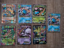 Pokemon TCG X&Y Mega EX 7 Card Lot - Image 1