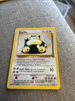 POKEMON TCG Jungle Snorlax 27/64 Non Holo Card Vintage #gin300 - Image 2