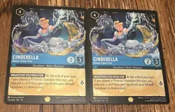Cinderella Dream Come True 155/204 Legendary COLD FOIL Disney Lorcana x 2! Cards - Image 1