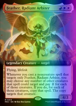 MTG Feather, Radiant Arbiter (313/392) Murders at Karlov Manor Commander LP FOIL - Image 1