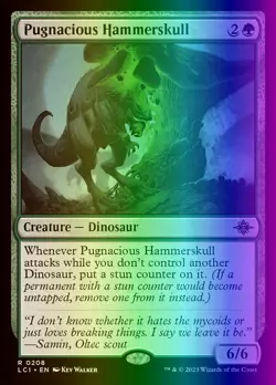 MTG Pugnacious Hammerskull (208/535) The Lost Caverns of Ixalan LP FOIL - Image 1