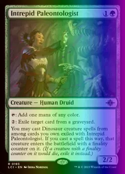 MTG Intrepid Paleontologist (193/535) The Lost Caverns of Ixalan LP FOIL - Image 1