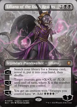 MTG Liliana of the Dark Realms (78/401) Bloomburrow Commander NM - Image 1