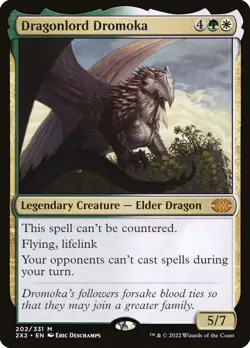 MTG Magic the Gathering Dragonlord Dromoka (202/686) Double Masters 2022 LP - Image 1