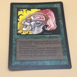 Llanowar Elves (Beta 1993) MTG - LP/NM - Vintage Magic The Gathering - Image 3