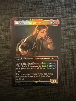 MTG Ellie, Vengeful Hunter - Foil - New/Unplayed - The Last of Us Secret Lair - Image 1