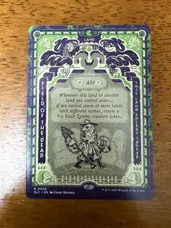 Field Of The Dead, MTG Secret Lair-Encyclopedia of Magic- Non Foil- Near Mint - Image 1
