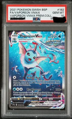 Pokemon Vaporeon VMAX SWSH182 Promo #182 PSA 10 English PSA10 - Image 2