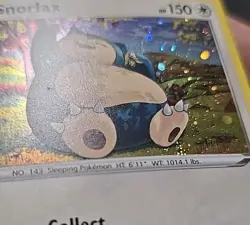 Snorlax 141/192 Rebel Clash Cosmos Holo Rare FOOT SWIRL! 2020 Pokemon Card - Image 3