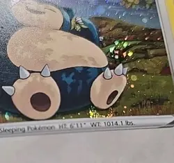 Snorlax 141/192 Rebel Clash Cosmos Holo Rare FOOT SWIRL! 2020 Pokemon Card - Image 4