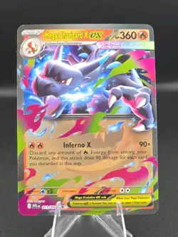 Mega Charizard X ex 013/094 Phantasmal Flames Double Rare Holo Pokemon TCG NM/M - Image 1