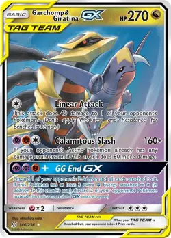 Garchomp & Giratina GX 146/236 Sm-Unified Minds Holo for sale online - Image 3