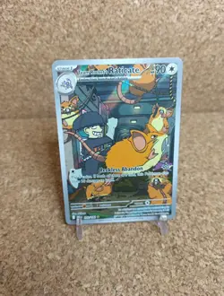 Pokemon Team Rockets Raticate 202/182 Destined Rivals Illustration Rare NM - Image 1