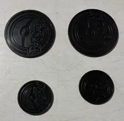 Lot of 4 Pokemon Plastic Game Coins Pikachu Espeon Dragonite Dragapult - Image 2